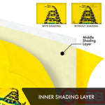 Load image into Gallery viewer, Gadsden Don't Tread on Me Flag 2x3FT 2Pack Doublesided Embroidered Polyester By G128