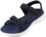 Load image into Gallery viewer, Dressy and Casual Cute Summer Sandals for Women Ladies Beach Sandals with Breathable Fabric Hook and Loop Secure Adjustable Straps Comfortable and Thick Non Slip Sole All Day Walking Sandals