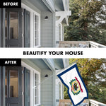 Load image into Gallery viewer, G128 Combo Pack: 6 Ft Tangle Free Spinning Flagpole (Silver) &amp; West Virginia Flag 3x5 Ft Printed 150D Polyester, Brass Grommets (Flag Included) Aluminum Flag Pole