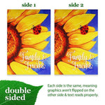 Load image into Gallery viewer, G128 Garden Flag Family &amp; Friends Sunflowers  12x18 Inch  Printed Blockout Polyester  Summer Everyday Decoration