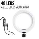 Load image into Gallery viewer, LED Ring Light With Stand For Makeup Photography Video For iPhone Selfie Stream