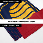 Load image into Gallery viewer, G128 Combo Pack: 6 Ft Tangle Free Aluminum Spinning Flagpole (Black) &amp; Utah 2023 New Version UT State Flag 3x5 Ft, LiteWeave Pro Series Printed 150D Polyester  Pole with Flag Included