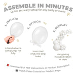 Load image into Gallery viewer, Balloon Garland Arch Kit 146 Pcs Clear Balloons for Baby Shower Birthday Gender Reveal Wedding Party DIY Kit
