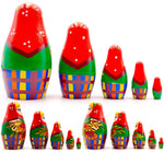 Load image into Gallery viewer, Nesting Dolls Set of 5 pcs Ukrainian Doll with Rowan Branches Matryoshka Doll