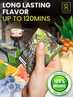 Load image into Gallery viewer, Sweet &amp; Sour Hookah Flavors Set 3 x 50g non tobacco hookah flavor for your Hookah Bowl (Black grape Tropical fruit mix Pineapple) Hookah Bundle Pack of 3 Try these Tobacco Free Shisha