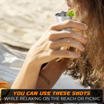 Load image into Gallery viewer, 15pcs Stainless Steel Shot Glasses Drinking Vessel   30 ml (1oz) Outdoor Camping Travel Coffee Tea Cup Silver Cup   Unbreakable Metal Shooters for Whiskey Tequila Liquor Great Barware Gift