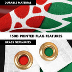 Load image into Gallery viewer, G128 Combo Pack: Flag Pole 6 FT Black Tangle Free &amp; Afghanistan Afghan Flag 3x5 FT Printed 150D Polyester