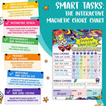 Load image into Gallery viewer, Magnetic Chore Chart for Kids 9x12 in Dry Erase Chore Chart Magnetic Weekly