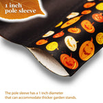 Load image into Gallery viewer, G128 Combo Pack: Garden Flag Stand Black 36 in x 16 in &amp; Garden Flag Halloween Decoration Black Cat and Ghosts 12x18 DoubleSided Blockout Fabric