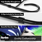 Load image into Gallery viewer, G128 Combo Pack: Garden Flag Stand Black 36x16 Inch &amp; Garden Flag Happy New Year Dog and Cat 12x18 Inch