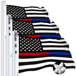 Load image into Gallery viewer, Thin Blue Line Police and Thin Red Line 2.5x4 FT 3 Pack Firefighter Heavy Duty