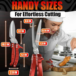 Load image into Gallery viewer, Heavy Duty Poultry Shears – Sharp Chicken Scissors with Non Slip Micro Serrated Blades Meat Cutting Scissors with Safety Lock – Multipurpose Kitchen Shears for Food Meat Fish Bone &amp; Food Prep