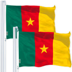 Load image into Gallery viewer, Cameroon Cameroonian Flag 3x5 Ft 2Pack 150D Printed Polyester By G128