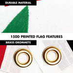 Load image into Gallery viewer, G128 Combo Pack: 6 Ft Tangle Free Aluminum Spinning Flagpole (Silver) &amp; Syria Syrian Flag 3x5 Ft, LiteWeave Pro Series Printed 150D Polyester  Pole with Flag Included