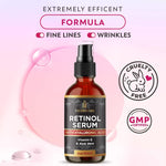 Load image into Gallery viewer, Retinol Serum for Face with Hyaluronic Acid Vitamin E and A DOUBLE SIZED 2 oz