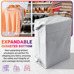 Load image into Gallery viewer, White Gusseted Poly Mailers 13 x 16 x 4 Inch Pack of 100 Poly Shipping Envelopes for Clothing 2.5 Mil. Plastic Shipping Bags Self Seal. Mailing Packages