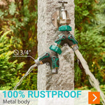Load image into Gallery viewer, Water Splitter 2 Way Garden Y Hose Connector Metal Body Water Faucet Splitter
