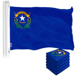 Load image into Gallery viewer, G128 5 Pack: Nevada NV State Flag  3x5 Ft  LiteWeave Pro Series Printed 150D Polyester  Indoor/Outdoor, Vibrant Colors, Brass Grommets, Thicker and More Durable Than 100D 75D Polyester
