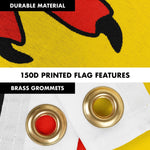 Load image into Gallery viewer, G128 Combo Pack: Flag Pole 6 FT Black Tangle Free &amp; Germany German Ensign Flag 3x5 FT Printed 150D Polyester