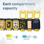 Load image into Gallery viewer, Weekly Medicine Pill Organizer Waterproof 7 Day Large Pill Box Daily Pill Case