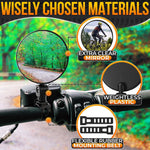Load image into Gallery viewer, Bike Mirror Handlebar Mount 2 Pcs Bicycle Mirrors for Handlebars Clear &amp; 360° Adjustable View Secure Damage Resistant for Mountain BMX &amp; City Bikes