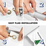Load image into Gallery viewer, G128 Combo Pack: 6 Ft Tangle Free Aluminum Spinning Flagpole (Silver) &amp; An Appeal to Heaven Flag 3x5 Ft, ToughWeave Series Embroidered 300D Polyester  Pole with Flag Included