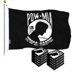 Load image into Gallery viewer, POW MIA Flag 3x5 Ft 10Pack Printed Polyester By G128