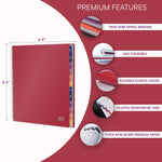 Load image into Gallery viewer, 2025 Appointment Book &amp; Planner 6.5x8.5 inch Maroon Color Large Tabbed Daily