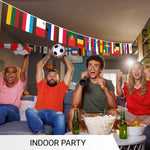 Load image into Gallery viewer, G128 European Union EU Bunting Banner  Flag 8.2 x 5.5 Inch, Full String 27 Feet  Printed 150D Polyester, Decorations For Bar, School, Festival Events Celebration