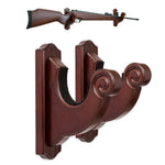 Load image into Gallery viewer, Wall Mount Gun Rack Hold Up Displays Horizontal Shotgun Bow Hanger Wood Hooks