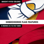 Load image into Gallery viewer, G128 Combo Pack: 6 Ft Tangle Free Aluminum Spinning Flagpole (White) &amp; Mississippi 2020 MS State Flag 3x5 Ft, ToughWeave Series Embroidered 300D Polyester  Pole with Flag Included