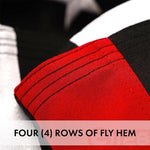 Load image into Gallery viewer, G128 Thin Red Line Flag Embroidered 2.5x4 FT 5Pack Heavy Duty 220GSM Tough Spun Polyester U.S. American Flag Brass Grommets Honoring Fire Fighters and EMTs Black White and Red US Flag