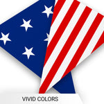 Load image into Gallery viewer, G128 American USA Star &amp; Stripe Pennant Banner  Flag 7 x 8 Inch, Full String 9.8 Feet  Printed 150D Polyester, Decorations For Bar, School, Festival Events Celebration (Total 10 PCS)