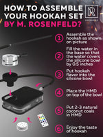 Load image into Gallery viewer, Black Hookah Set Premium Portable Hookah Set With Everything And Travel Case