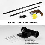 Load image into Gallery viewer, G128  6 Feet Tangle Free Spinning Flagpole (Black) Illinois Double Sided Brass Grommets Embroidered 3x5 ft (Flag Included) Aluminum Flag Pole