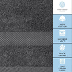 Load image into Gallery viewer, 2 Pack Luxury Soft Bath Sheet Towels 650 GSM Extra Large 35x70 inch Grey Color