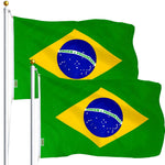 Load image into Gallery viewer, Brazil Brazilian Flag 3x5 Ft 2Pack Printed Polyester By G128