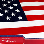 Load image into Gallery viewer, G128 10 Pack: American USA Flag  2x3 Ft  LiteWeave Pro Series Printed 150D Polyester  Country Flag, Indoor/Outdoor, Vibrant Colors, Brass Grommets, Thicker and More Durable Than 100D 75D Polyester