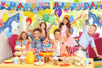 Load image into Gallery viewer, Happy Birthday Banner Garland Shark Theme Party Supplies For Kids Baby Shower