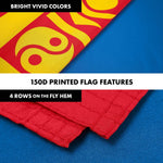 Load image into Gallery viewer, G128 Combo Pack: 6 Ft Tangle Free Aluminum Spinning Flagpole (Silver) &amp; Mongolia Mongolian Flag 3x5 Ft, LiteWeave Pro Series Printed 150D Polyester  Pole with Flag Included