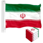 Load image into Gallery viewer, Iran Iranian Flag 3x5 Ft 5Pack 150D Printed Polyester By G128