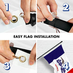 Load image into Gallery viewer, G128 Combo Pack: 6 Ft Tangle Free Aluminum Spinning Flagpole (Black) &amp; Iowa IA Deluxe State Flag 3x5 Ft, ToughWeave Series Embroidered 300D Polyester  Pole with Flag Included