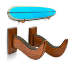 Load image into Gallery viewer, Surfboard Rack Holder Hooks Ash Tree Wood Eco Friendly Display Natural Finish