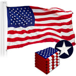 Load image into Gallery viewer, USA American Flag 5x8FT 5Pack Embroidered Nylon By G128