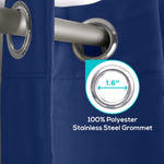 Load image into Gallery viewer, Blackout Curtains for Bedroom Pack of 2 Navy Blue 52 x84 inch Blind Off