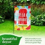 Load image into Gallery viewer, Combo Pack Garden Flag Stand Black 36x16 in and Garden Flag 12x18 in Watermelon