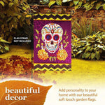 Load image into Gallery viewer, Garden Flag Day of the Dead Decoration Sugar Skull 12x18 Inch Printed Blockout