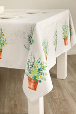Load image into Gallery viewer, Watercolor Flowers Rectangle Garden Tablecloth Stain Resistant 60x104 inch