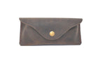 Load image into Gallery viewer, Leather Eyeglass Case Glasses Sunglass Case Genuine Leather with Snap Closure