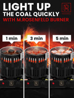 Load image into Gallery viewer, Premium Hookah Coal Burner Black Burner for Hookah 800W FIRE Tower